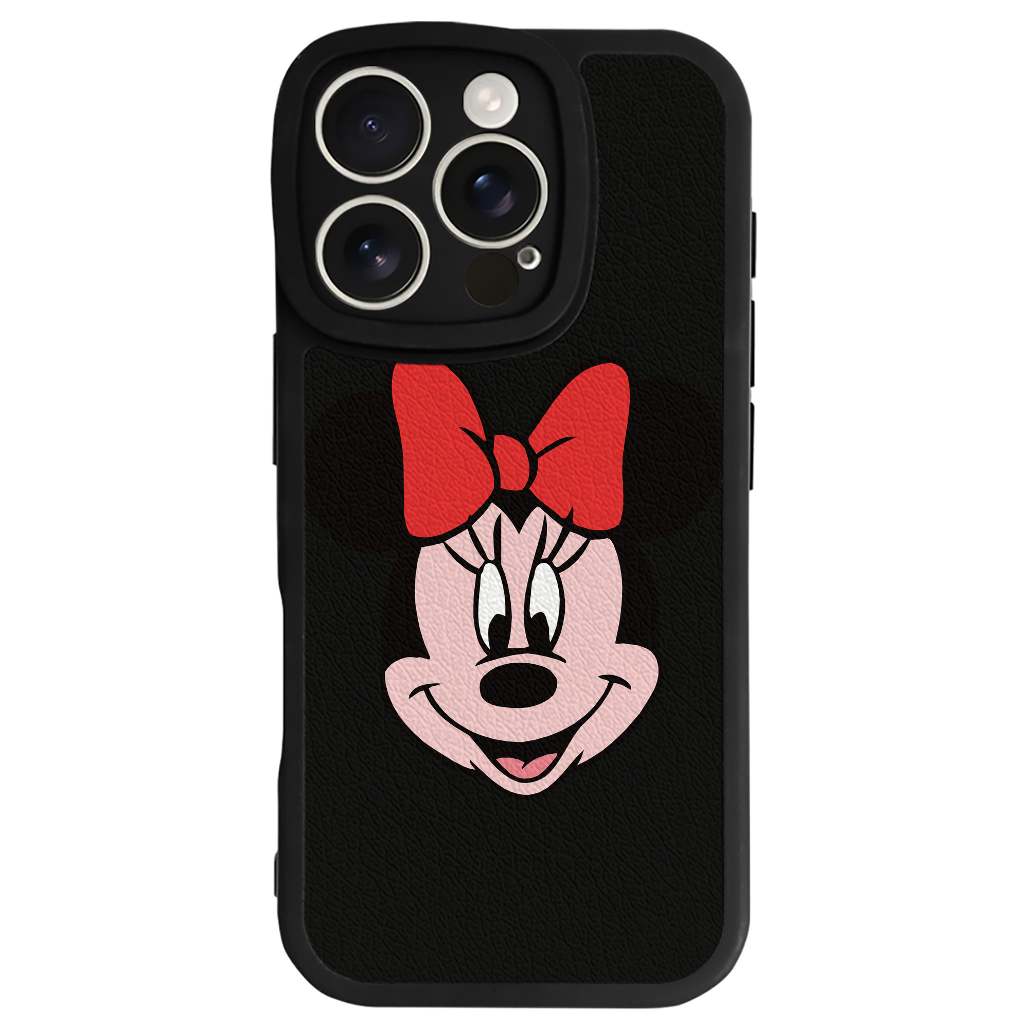 （画像用） ミッキーマウス Mickey Mouse 【iPhone 16シリーズ対応】シリコンスマホケース（レザー調） 材質：シリコン